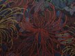 Photo6: 6210T05z920 Vintage Japanese Kimono Silk KOMON Chrysanthemum Black (6)