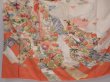 Photo5: 6210T06z800 Vintage Japanese Kimono Silk TSUKESAGE Tabane-noshi Off-white (5)
