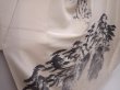 Photo3: 6210T07z920 Vintage Japanese Kimono Silk TSUKESAGE Pine Off-white (3)