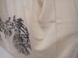 Photo4: 6210T07z920 Vintage Japanese Kimono Silk TSUKESAGE Pine Off-white (4)