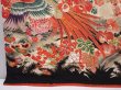 Photo6: 6210T09z1580 Vintage Japanese Kimono Silk FURISODE Pheasant Off-white (6)