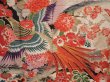 Photo8: 6210T09z1580 Vintage Japanese Kimono Silk FURISODE Pheasant Off-white (8)