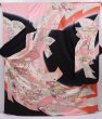 Photo1: 6210T11z1200  Japanese Kimono Silk FURISODE Tabane-noshi Pink (1)