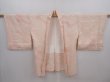 Photo5: 6216T01z460 Vintage Japanese Kimono Silk SHIBORI HAORI Stream Pink (5)