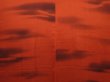 Photo3: 6216T02z500 Vintage Japanese Kimono Silk HAORI Cloud Orange-Red (3)