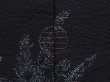 Photo5: 6216T03z620 Vintage Japanese Kimono Silk HAORI Flowers Black (5)