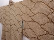 Photo2: 6216T04z430 Vintage Japanese Kimono Silk SHIBORI HAORI  Olive-Brown (2)