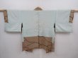 Photo8: 6216T04z430 Vintage Japanese Kimono Silk SHIBORI HAORI  Olive-Brown (8)