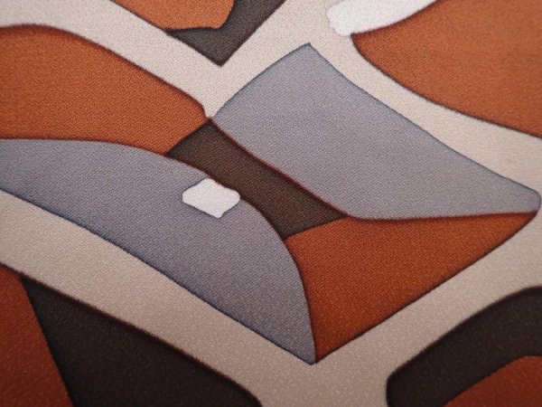 Photo4: 6216T05z530 Vintage Japanese Kimono Silk HAORI  Brown (4)