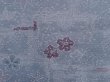 Photo4: 6216T08z590 Vintage Japanese Kimono Silk HAORI Flowers Steel blue (4)