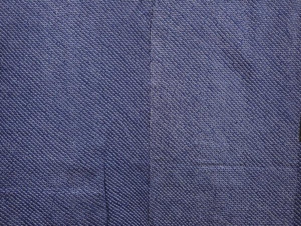 Photo3: 6216T10z410 Vintage Japanese Kimono Silk SHIBORI HAORI  Blue-Gray (3)