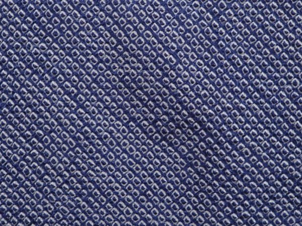 Photo4: 6216T10z410 Vintage Japanese Kimono Silk SHIBORI HAORI  Blue-Gray (4)