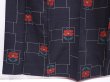 Photo4: 6216T11z820 Vintage Japanese Kimono Silk TSUMUGI Camellia Black (4)
