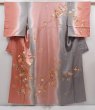 Photo1: 6216T13z1030  Japanese Kimono Silk TSUKESAGE Plum blossom Coral pink (1)
