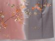 Photo7: 6216T13z1030  Japanese Kimono Silk TSUKESAGE Plum blossom Coral pink (7)