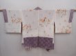 Photo6: 6218T01z460 Vintage Japanese Kimono Silk SHIBORI HAORI  Light purple (6)