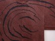 Photo3: 6218T03z520 Vintage Japanese Kimono Silk SHIBORI HAORI  Black Red-Brown (3)