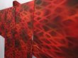 Photo2: 6218T04z540 Vintage Japanese Kimono Silk HAORI  Dark red (2)