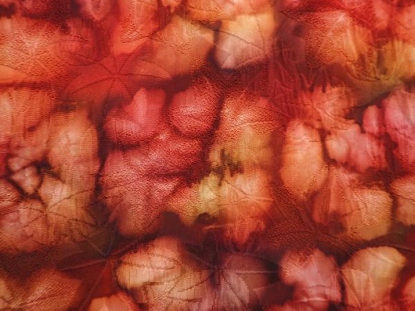 Photo4: 6218T05z610 Vintage Japanese Kimono Silk HAORI  Dull red (4)