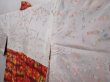 Photo7: 6218T05z610 Vintage Japanese Kimono Silk HAORI  Dull red (7)