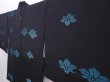 Photo2: 6218T06z560 Vintage Japanese Kimono Silk HAORI Flower Black (2)