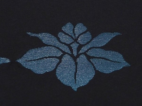 Photo4: 6218T06z560 Vintage Japanese Kimono Silk HAORI Flower Black (4)