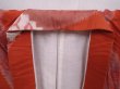 Photo8: 6218T11z690 Vintage Japanese Kimono Silk MEISEN KOMON Flower Orange-Red (8)