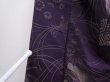 Photo8: 6218T14z790 Vintage Japanese Kimono Silk OMESHI  Dark purple (8)