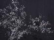 Photo3: 6219T08z610 Vintage Japanese Kimono Silk HAORI Tree Black (3)