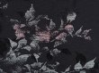 Photo4: 6219T08z610 Vintage Japanese Kimono Silk HAORI Tree Black (4)