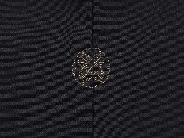 Photo5: 6219T08z610 Vintage Japanese Kimono Silk HAORI Tree Black (5)