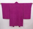 Photo1: 6219T03z480 Vintage Japanese Kimono Silk HAORI Folding fan Purple (1)
