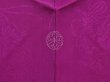 Photo5: 6219T03z480 Vintage Japanese Kimono Silk HAORI Folding fan Purple (5)