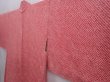 Photo2: 6219T04z430 Vintage Japanese Kimono Silk SHIBORI HAORI  Dull red (2)