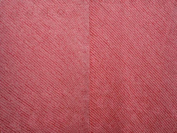 Photo3: 6219T04z430 Vintage Japanese Kimono Silk SHIBORI HAORI  Dull red (3)