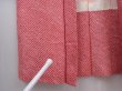 Photo6: 6219T04z430 Vintage Japanese Kimono Silk SHIBORI HAORI  Dull red (6)