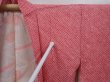 Photo7: 6219T04z430 Vintage Japanese Kimono Silk SHIBORI HAORI  Dull red (7)