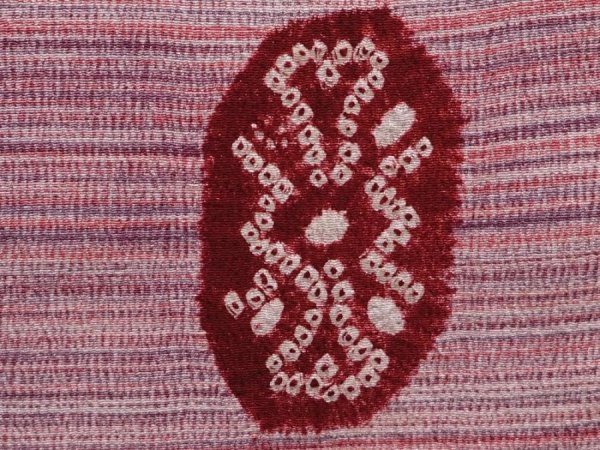 Photo4: 6219T05z470 Vintage Japanese Kimono Silk HAORI  Coral pink (4)