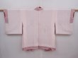 Photo6: 6219T05z470 Vintage Japanese Kimono Silk HAORI  Coral pink (6)