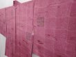 Photo2: 6219T10z550 Vintage Japanese Kimono Silk HAORI  Dull purple (2)