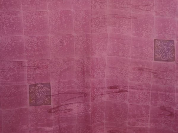 Photo3: 6219T10z550 Vintage Japanese Kimono Silk HAORI  Dull purple (3)