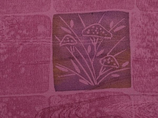 Photo4: 6219T10z550 Vintage Japanese Kimono Silk HAORI  Dull purple (4)