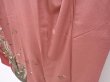 Photo4: 6219T11z1010  Japanese Kimono Silk TSUKESAGE Flowers Dark pink (4)