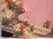 Photo6: 6219T13z1280  Japanese Kimono Silk FURISODE Iris Pink (6)