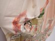 Photo3: 6219T14z860 Vintage Japanese Kimono Silk TSUKESAGE Paulownia Peach (3)