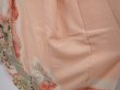 Photo4: 6219T14z860 Vintage Japanese Kimono Silk TSUKESAGE Paulownia Peach (4)