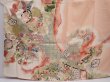 Photo5: 6219T14z860 Vintage Japanese Kimono Silk TSUKESAGE Paulownia Peach (5)
