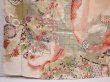 Photo6: 6219T14z860 Vintage Japanese Kimono Silk TSUKESAGE Paulownia Peach (6)