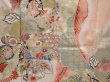 Photo8: 6219T14z860 Vintage Japanese Kimono Silk TSUKESAGE Paulownia Peach (8)