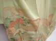 Photo3: 6219T15z800 Vintage Japanese Kimono Silk TSUKESAGE Peacock Light green (3)